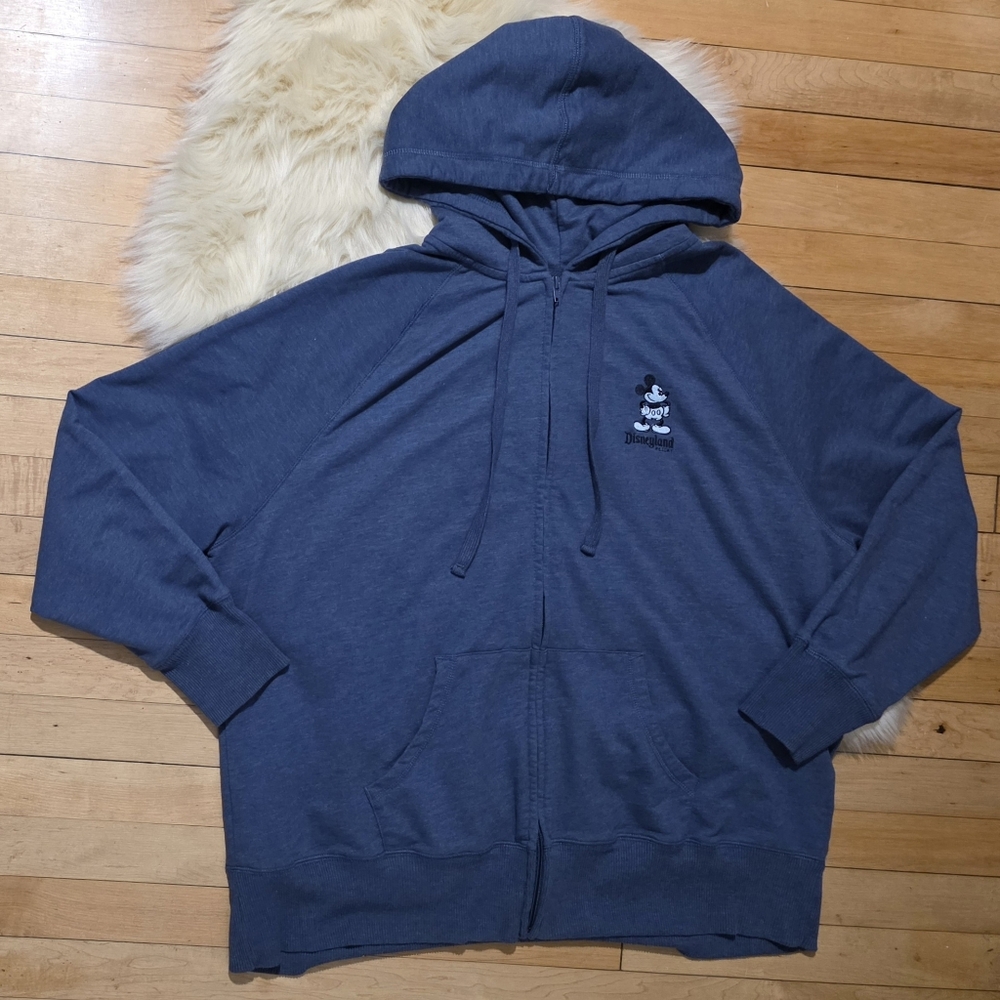 Disney Parks Walt Disney World Full Zip Hoodie Jacket Navy Womens 2x Mickey